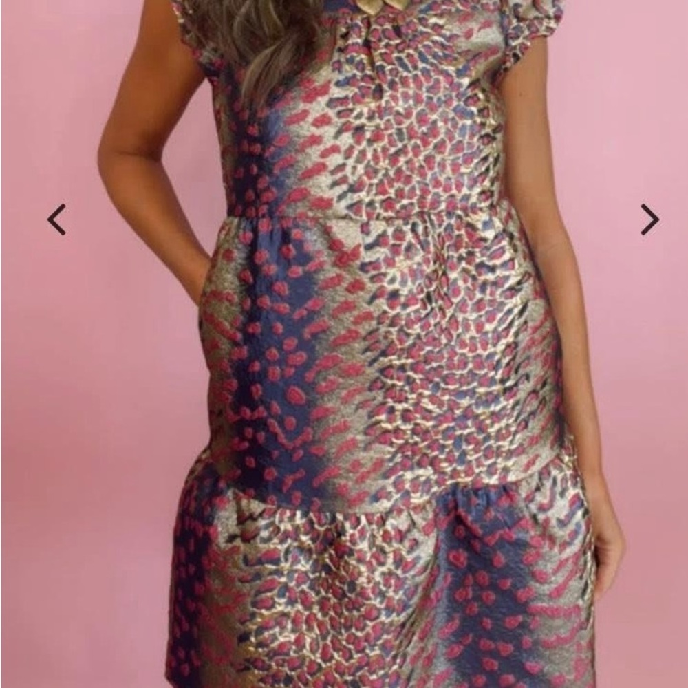 THML Multicolor Leopard Print Dress